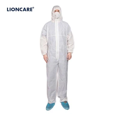 LIONCARE® CoverLite eldobható védőoverall, fehér
